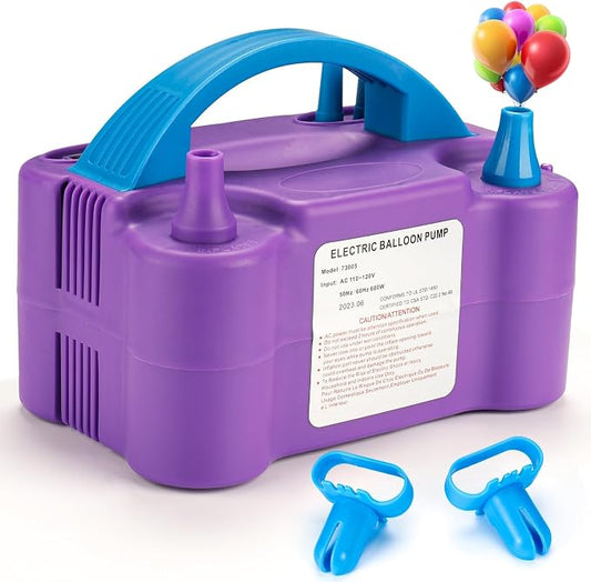 Balloon Pump Electric with Dual Nozzles & Tying Tool by Unknown