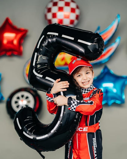 Race Car Number 5 Balloon 40 Inch - Image 2