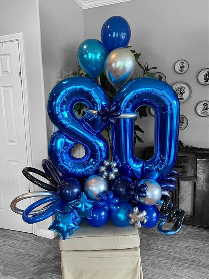 Numbers 50 Balloon 40Inch Cream Balloons - Image 3