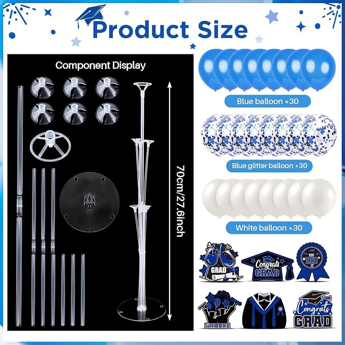 6 Sets 2026 Graduation Balloon Stand Kit - Image 3