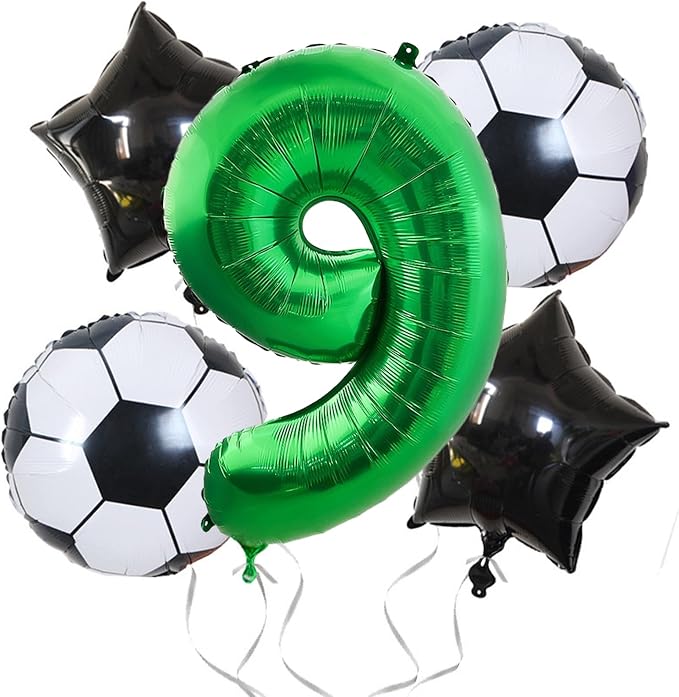 Number Balloons Green Party Balloon - Image 6