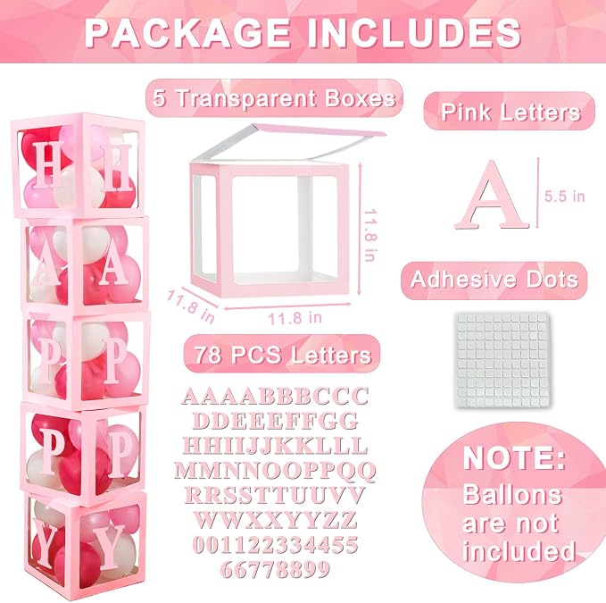 Ledido Transparent Balloon Boxes - Image 2