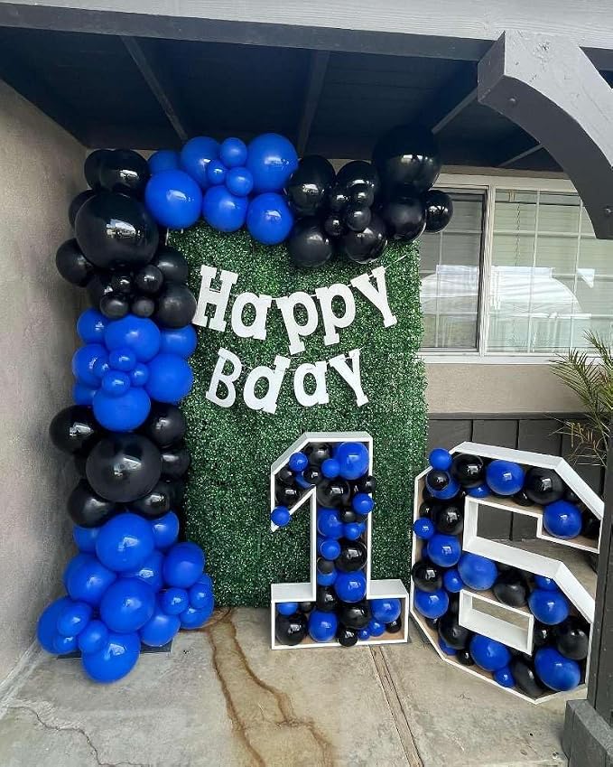 Blue and Black Balloon Arch Kit - Image 5