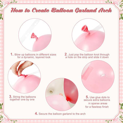 Dusty Pink Balloon Arch Kit for Baby Shower Bridal Shower Decorations | 124Pcs - Image 7