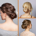 French Pin Hair Clip for Women - Elegant & Durable Metal U-Shaped Hair Pin for Updos, Bun, Chignon & Twist, Secure Hold All Day, Comfortable Fit, Ideal Gift for Her 1pc (Silver)