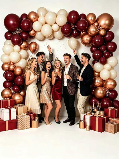 White Sand Balloons 55 Pcs 12 Inch Sand White Neutral Latex Balloons Arch Kit - Image 6