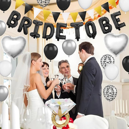 Black and Silver Bachelorette Party Decorations - Image 6