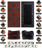 Neck Gaiter Headband Headwear Head Wrap Face Mask Magic Scarf Bandana for Men and Women