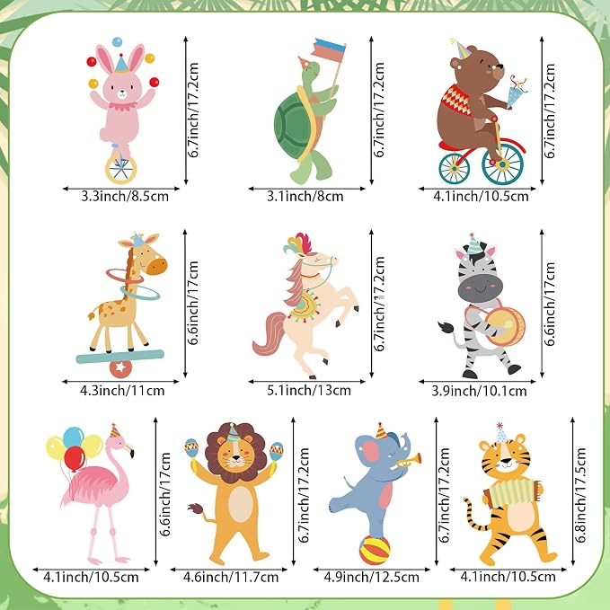 Hooqict Party Animal Banner Animal Birthday Party Decorations Happy Birthday - Image 2