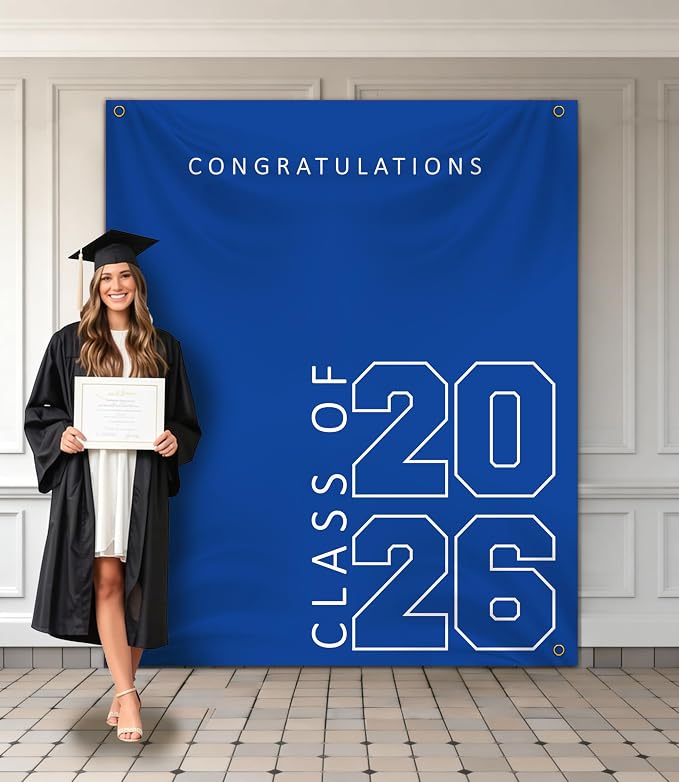 Class of 2026 Graduation Banner 5X6feet by ATFUNSHOP