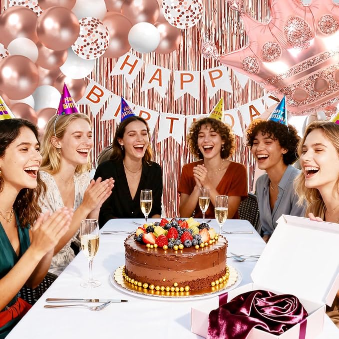 Rose Gold Birthday Party Decorations - Image 4