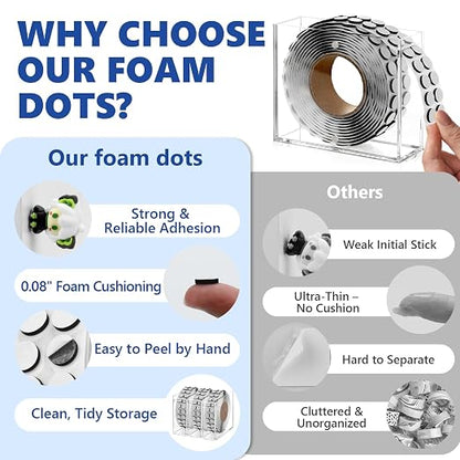 400 PCS 2mm Double Sided Foam Dots - Image 4