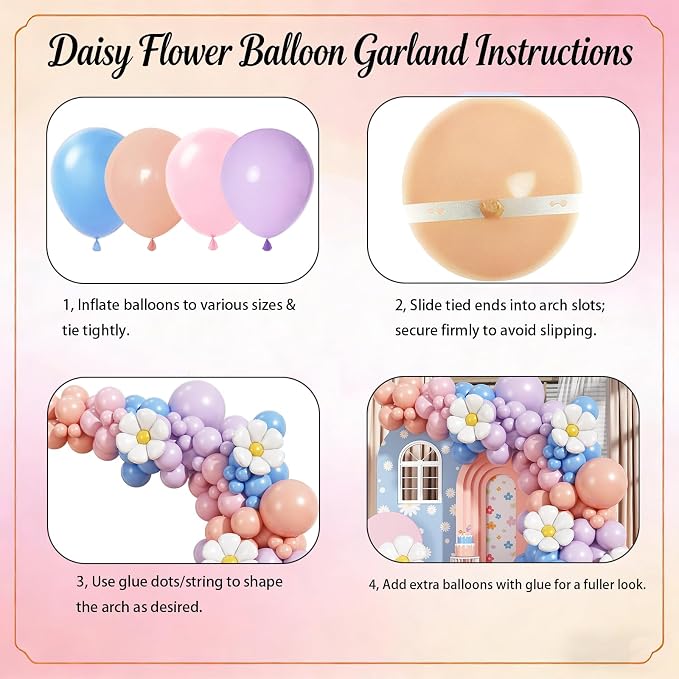 Daisy Flower Balloon Arch Kit, Puppy-Themed Party Supplies, Dog Party - Image 4