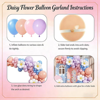 Daisy Flower Balloon Arch Kit, Puppy-Themed Party Supplies, Dog Party - Image 4