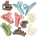 10PCS Non-Slip Hair Clips Jaw Clips for Thick Hair Clamp Flower Non-Slip Hair Accessories with Multi-Styles for Women Girls