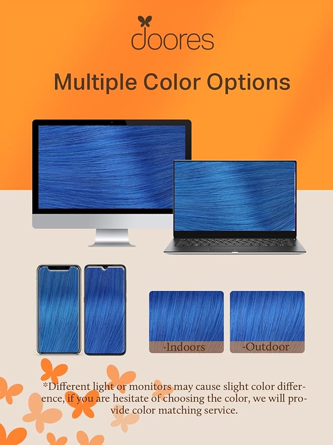 DOORES Human Hair Extensions Tape in, Blue Tape in Hair Extensions 18 Inch 10pcs 25g, Tape in Hair Extensions Real Hair Extensions Straight Hair