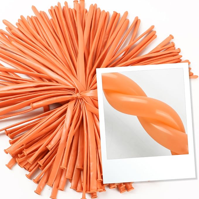 Party Balloons - Peach 260 Long Balloons - Image 4