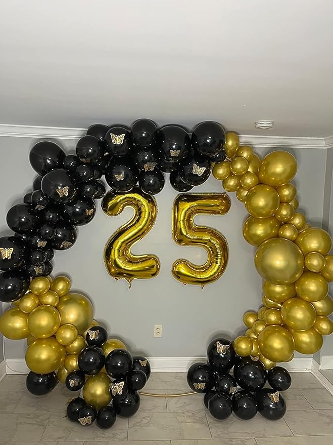 Gold Number 5 Balloon 40 Inch - Image 2