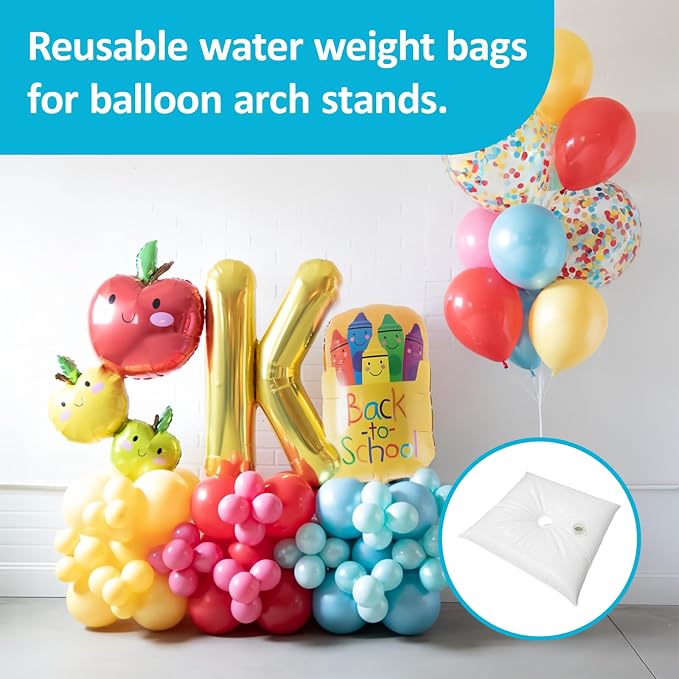 Balloon Weights Pack of 2, Square Water Weight Bags - Image 5