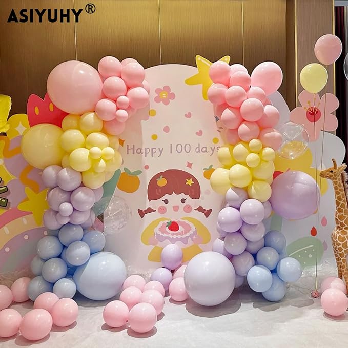 Pastel Balloons 100 Pack 12 inch Pastel Colors Latex Party Balloons - Image 5