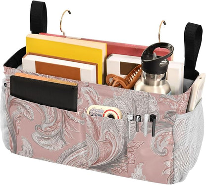 Bedside Caddy Metal Frame Hanging Organizer Bunk Bed Dorm Accessories Hook And - Image 3