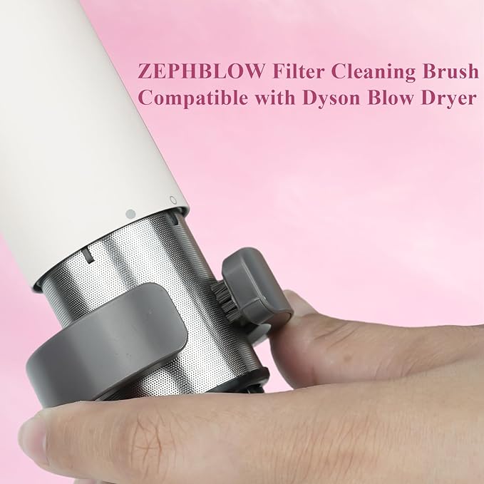 Filter Cleaning Brush for Dyson Supersonic Hair Dryer Attachment, Filter Cleaning Brush Replacement Attachment Compatible with Dyson Hair Dryer HD01 HD02 HD03 HD04 HD08 HD15