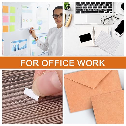 350pcs Clear Double-Sided Sticky Adhesive Dots, 6mm/0.24” Round Transparent - Image 4
