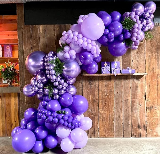 Metallic Purple Balloons - Image 4