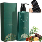 Mild Formula Long Lasting Hair Dye Set, Hair Color for Gray Coverage, Natural plant extracts, Long-Lasting Single Step Hair Dye with Nourishing Shampoo (Natural Black)