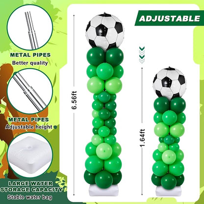 Gejoy 2 Sets Soccer Balloon Column Stand Kit 6.5 ft Adjustable Stands Tower Kit - Image 3