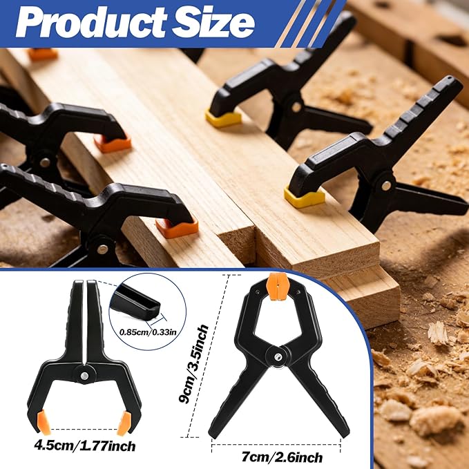 30 Pack Spring Clamps, Balloon Arch Clips, Backdrop Clips, 3.5 inch Heavy Duty - Image 2