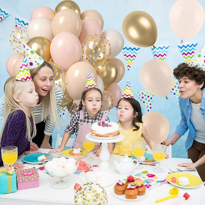 Blush Gold Beige Neutral Balloons - Image 6