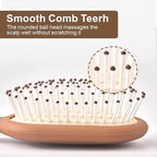 Detangler Hair Bursh for Women Girls Boy and Kids, Small Paddle Brush for Detangling, Protable Travel Size Hair Brush, Suit for Thick Short Curls, Wet and Dry Hair(1 Pack-Brown)