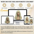 QUEENTAS 18" Curly Hair Topper for Women with Thinning Hair Pieces 6"*6"Large Coverage 360°3D Cover Synthetic Long Blonde Wavy with 5 Clips in Wiglets(Blonde)