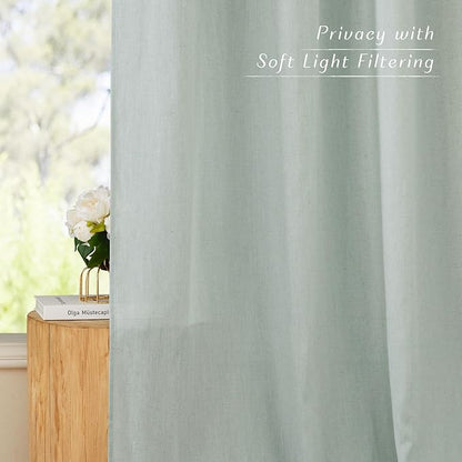 NICETOWN Linen Curtains 96 inches Long - Image 6