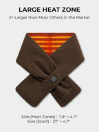 ORORO Heated Scarf, Up to 12 Hours of Warmth, Heated Neck Warmer with Rechargeable Battery