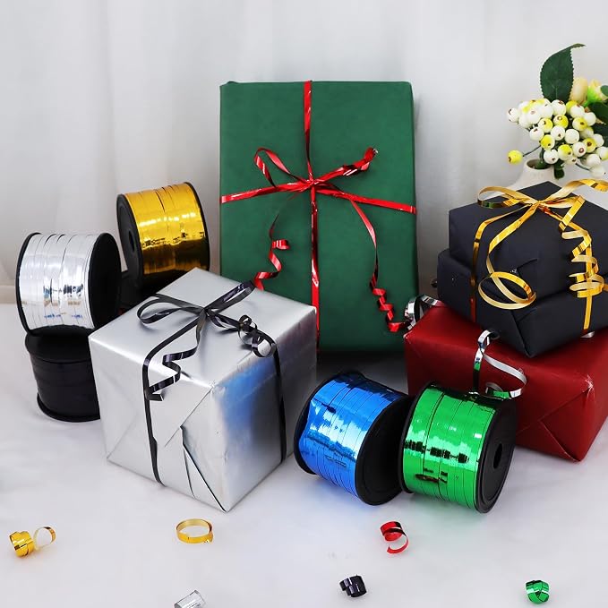TONIFUL Metallic Primary Colors Curling Ribbon Balloon String - Image 4
