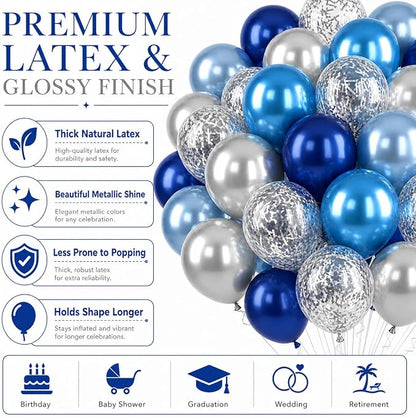 Blue and Silver Balloons - Image 5