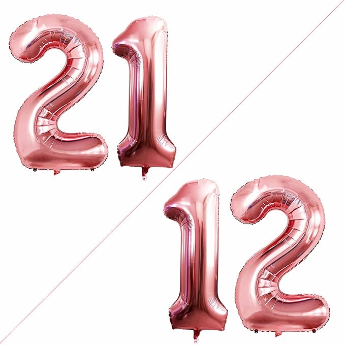 Number 12 Balloons for 12th Birthday Sweet 12 Party Decorations, 42 Inch Jumbo by GOER