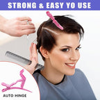50Pcs Alligator Hair Clips,Professional Hair Styling Clips for Styling Sectioning,Plastic Non Slip Hair Clips for Women with Wide Teeth & Double-Hinged Design(Pink)