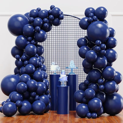 YMSZ Navy Blue Balloons with Different Sizes, Graduation, Baby Shower, Wedding by YMSZ