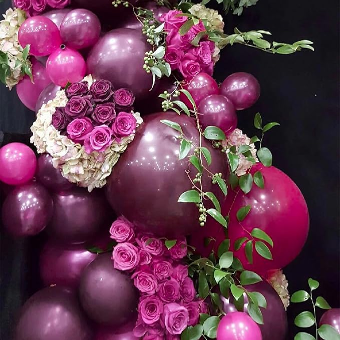 PartyWoo Dark Purple Balloons 140pcs Royal Purple Boho Neutral Color | 18 12 10 - Image 8