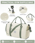 Gym Bag Womens,Travel Duffel Carry on Bag Sport Tote Bag Weekend Overnight Bag
