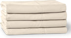 Bare Home Microfiber Bulk Pillow Cases - King Set of 4 - Cooling Pillowcases - Double Brushed - Sand Pillowcases 4 Pack - Easy Care (King - 4 Pack, Sand)