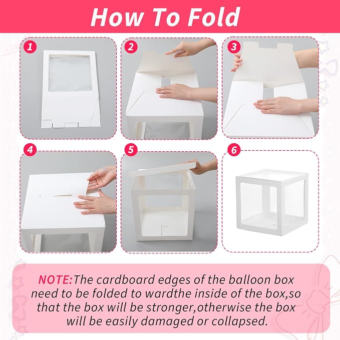 12 Pcs Transparent Balloon Boxes Clear Balloon Boxes - Image 6