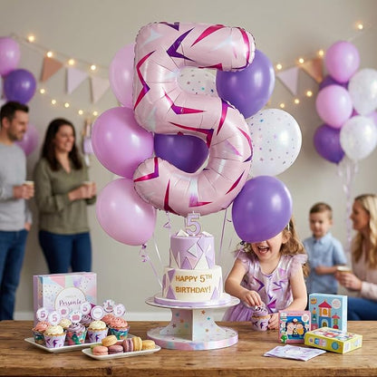 40 Inches Pink Number 5 Balloon - Image 4