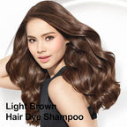 Light Brown Hair Dye 16.9 Fl Oz, Argan Oil Hair Shampoo, 3 in 1 Hair Dye Shampoo, Easy To Use, Semi-Permanent Hair Color Shampoo (Light Brown)