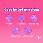 Not Your Mother's Curl Talk Frizz Control Sculpting Gel, Defining Cream, and Refreshing Curl Foam (3-Pack) - 6 and 8 fl oz - Formulated with Rice Curl Complex - For All Curly Hair Types