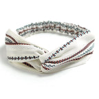 DRESHOW 10 Pack Boho Headbands for Women Vintage Cross Elastic Head Wrap Hair Accessories