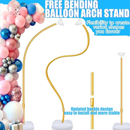 Balloon Arch Stand for Wedding Arch Frame Decoration 9.2FT & 6FT | Glod - Image 2